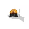 Gyrophare halogène orange à fixer 12-24V 55W livré avec lampe