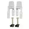 Charnières pour WC manuel Twist'n'Lock Compact petit modèle la paire