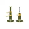 Colonne de table réglable Hauteur 323-702mm vérin à gaz base inox poli 300mm