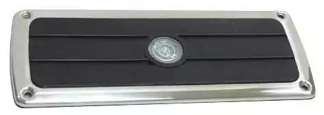 Marche pied antidérapant 213x57mm encadrement inox poli miroir éclairage LED BLANC