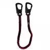 Longe élastique 150cm 2 mousquetons avec témoin Sangle 23mm Longueur 1,50m