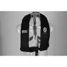 Gilet gonflable 170N automatique noir Bretagne avec harnais | Shop Marine