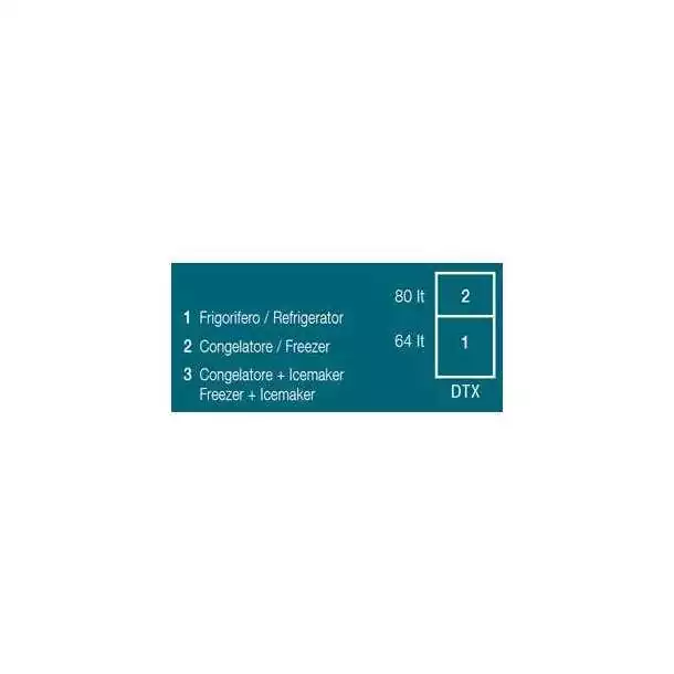 Congélateur réfrigérateur inox 182L SeaDrawer DW 210 DTX OCX1 12/24V