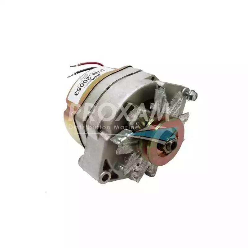 Alternateur Mercruiser 4 cylindres V6 V8 12V 78A poulie 1 gorge diamètre 65mm