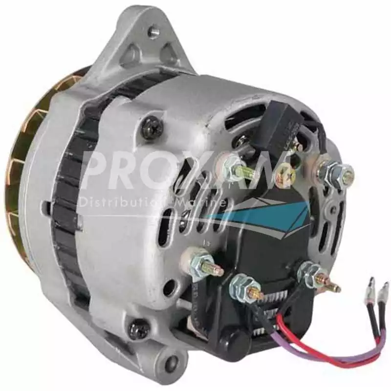 Alternateur Mercruiser Volvo 12V 65A poulie 1 gorge diamètre 73mm 805884T 805447T