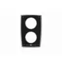 Tableau de bord moteur aluminium noir 12V 2 instruments blanc RPM 0-5000