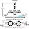 Silent bloc pour moteurs charge maxi par support 250kg