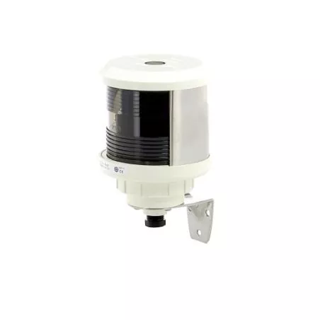 Feu de poupe 25W montage latéral boitier blanc ampoule non fournie