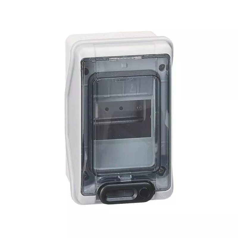 Coffret étanche gris 2+1 modules Lg 93mm x H 174mm x P 93mm