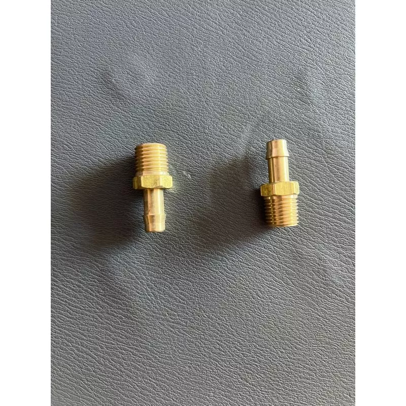 Raccord essence laiton 1/4" tuyau 9,5mm