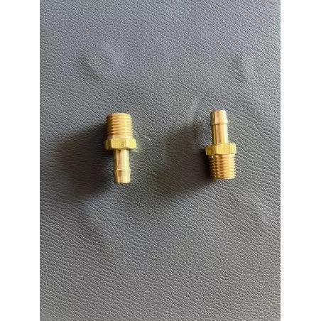 Raccord essence laiton 1/4" tuyau 9,5mm