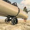 C-Tug R avec roues Sandtrakz efficace sur surfaces sablonneuses