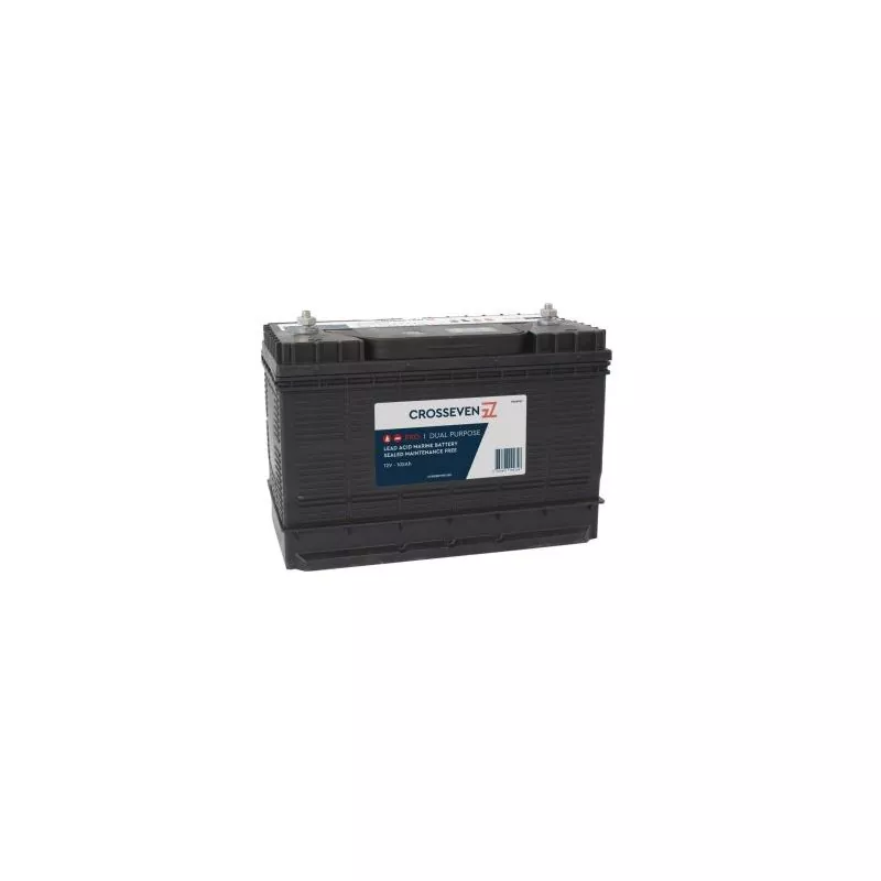Batterie 12V PRO 105A bornes filetées dimensions 330 X 172 X 242mm