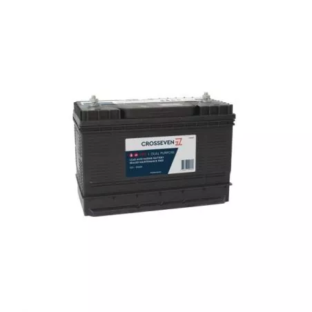 Batterie 12V PRO 105A bornes filetées dimensions 330 X 172 X 242mm