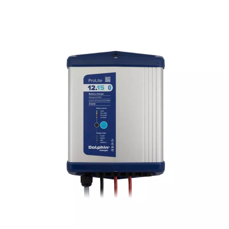 Chargeur Dolphin PROLITE 12V – 25A – IP65 – Compact, Bluetooth & étanche