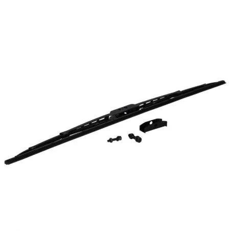 Lame balais essuie glace inox noir 710mm W25 W38 attache support axe largeur 16mm