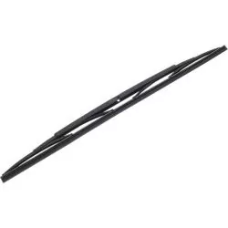 Balais essuie-glace inox noir 533mm avec 2 adaptateurs connexion droit ou crochet
