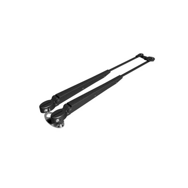 Bras essuie-glace pantographe inox finition noire 454-591mm W10 W12