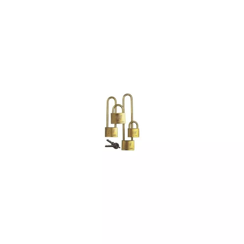 Cadenas marin en Laiton longueur 40mm diamètre anse 6mm - Lot de 3