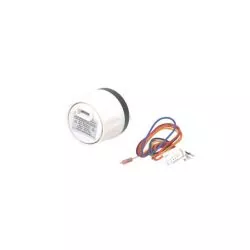Indicateur carburant 52mm Noir 12V transformable en 24V 0-180 ohms