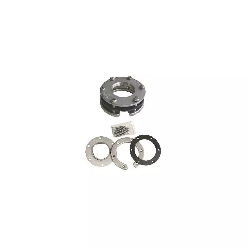 Bride inox pour S3/S3H vers SAE pour montage jauges Wema S3 et S3H