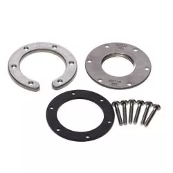 Bride inox pour S3/S3H vers SAE pour montage jauges Wema S3 et S3H