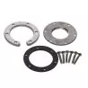 Bride inox pour S3/S3H vers SAE pour montage jauges Wema S3 et S3H