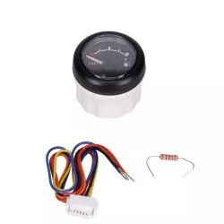 Indicateur de niveau de carburant 52mm 12-24V Noir standard US 240-30 ohms