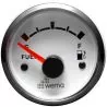 Indicateur de niveau de carburant 52mm 12-24V blanc chromé 0-190 ohms