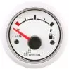 Indicateur de niveau de carburant 52mm 12-24V blanc 0-190 ohms
