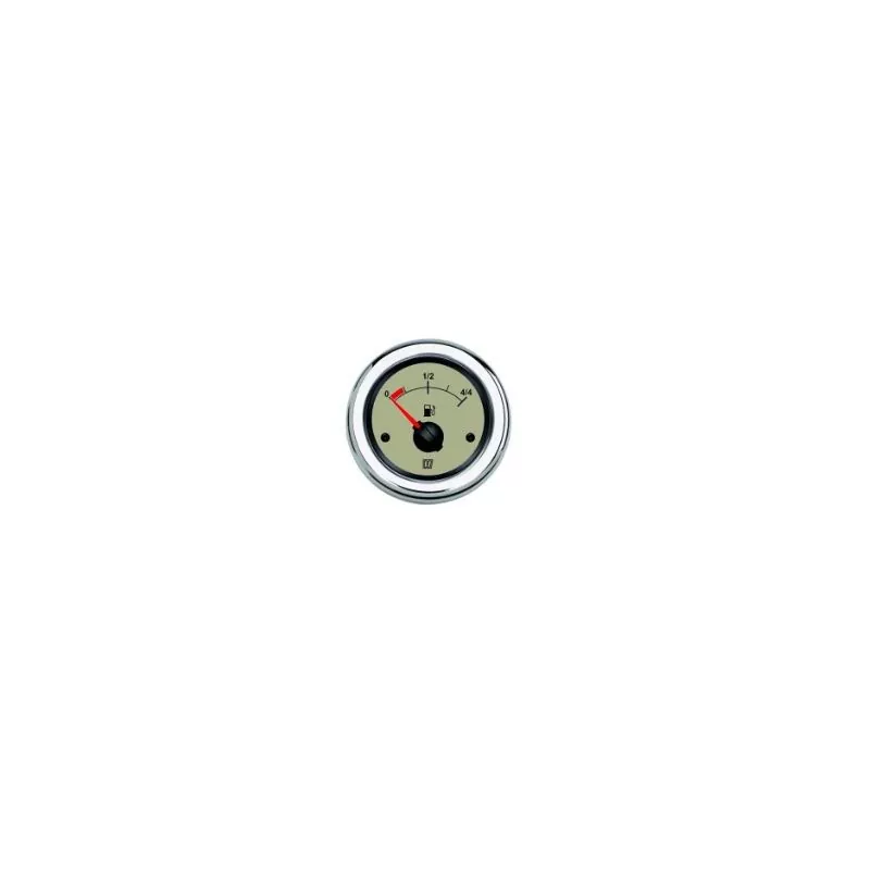 Indicateur niveau de carburant 12-24V beige trou d'encastrement 52mm