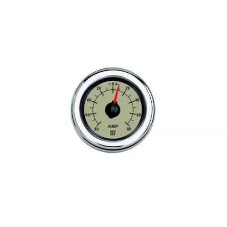Amperemetre beige 12/24V +/- 150A trou d'encastrement 52mm