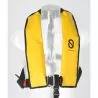 Gilet gonflable 170N automatique jaune PVC avec harnais | Shop Marine