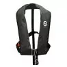 Gilet gonflable 170N hydrostatique noir avec harnais | Shop Marine