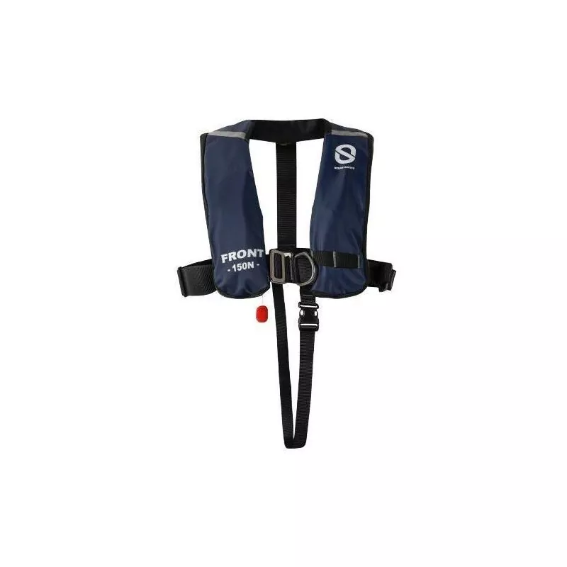Gilet gonflable Worksafe Pro 150N auto harnais Bleu Navy