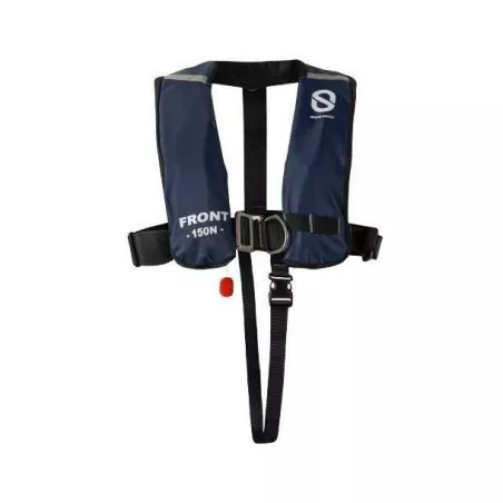 Gilet gonflable Worksafe Pro 150N auto harnais Bleu Navy