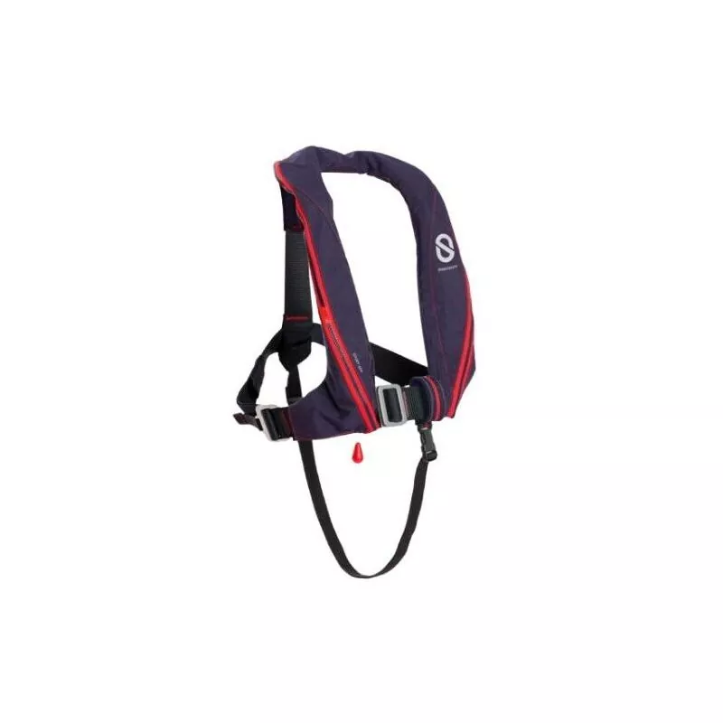 Gilet gonflable Sport 170N ADV auto harnais bleu Navy feu flash