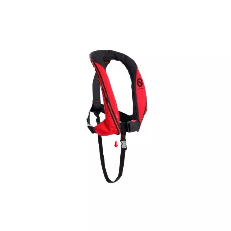 Gilet gonflable Sport 170N ADV auto sans harnais Red Black Carbon feu flash