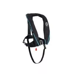 Gilet gonflable Sport 170N ADV manuel harnais Carbon Black feu flash