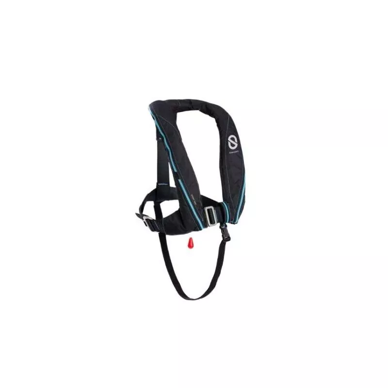 Gilet gonflable Sport 170N ADV manuel harnais Carbon Black feu flash