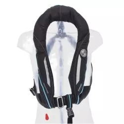 Gilet gonflable Sport 170N ADV manuel sans harnais Carbon Black feu flash
