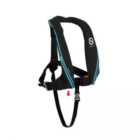 Gilet gonflable Sport 170N ADV manuel sans harnais Carbon Black feu flash