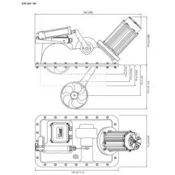Propulseur rétractable QSY 185-85 Kgf 24V duo 4.0kW AMC ou PCS