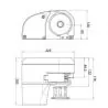 Guindeau horizontal IKI 500W 12V diamètre 8mm