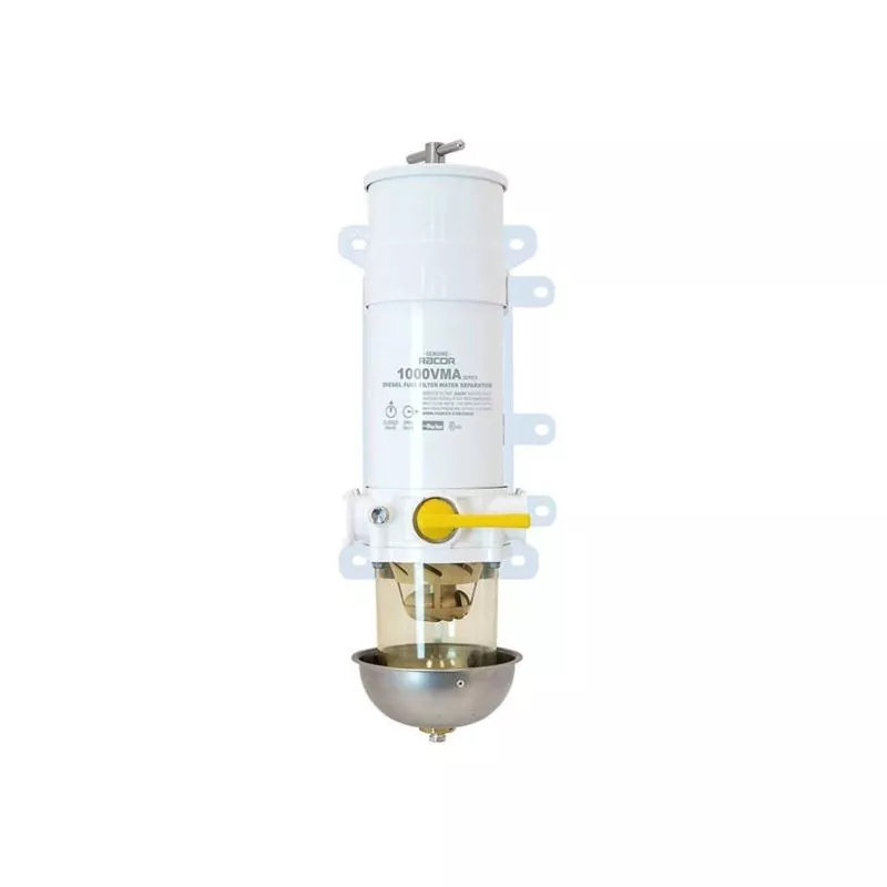 Préfiltre séparateur 1000 simple bol transparent 680 L/h 10µ pare-flamme