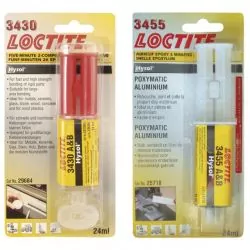 Colle époxy bicomposant Loctite 3450 acier réparation de métaux