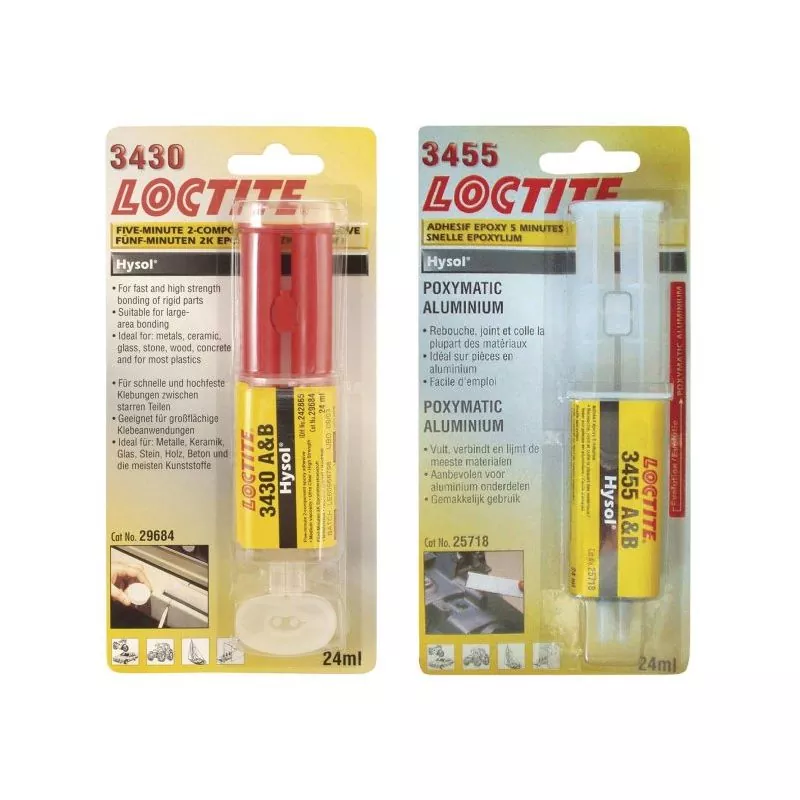 Colle époxy bicomposant Loctite 3450 acier réparation de métaux