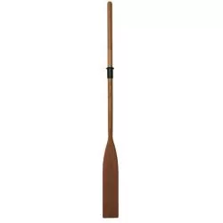 Aviron en bois verni avec manchon Longueur 220cm Diamètre 36mm