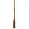 Aviron en bois verni avec manchon Longueur 220cm Diamètre 36mm