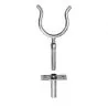 Dame de nage avec support inox diamètre dame de nage 63mm tige 12mm